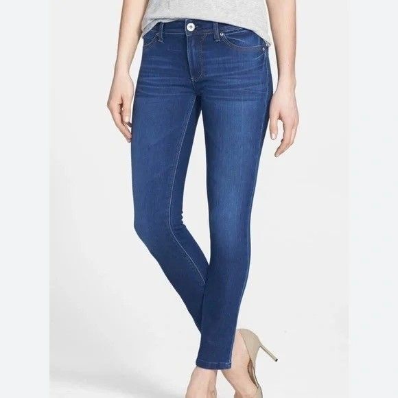 DL1961 Emma Legging Jeans 26 Dyer Blue Stretch Legging Comfort Casual EUC B17 - Picture 1 of 6